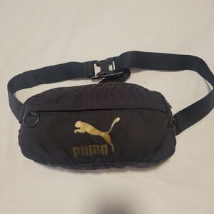 Puma Black and Gold Waist/Belt Bag